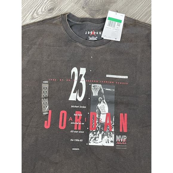 Air Jordan Nike Reissue Black Size XL Graphic T-Shirt Michael Jordan - Picture 2 of 5
